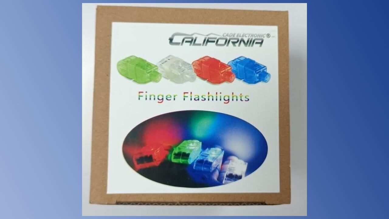 Recall alert: Finger light toys recalled because children can access button cell batteries